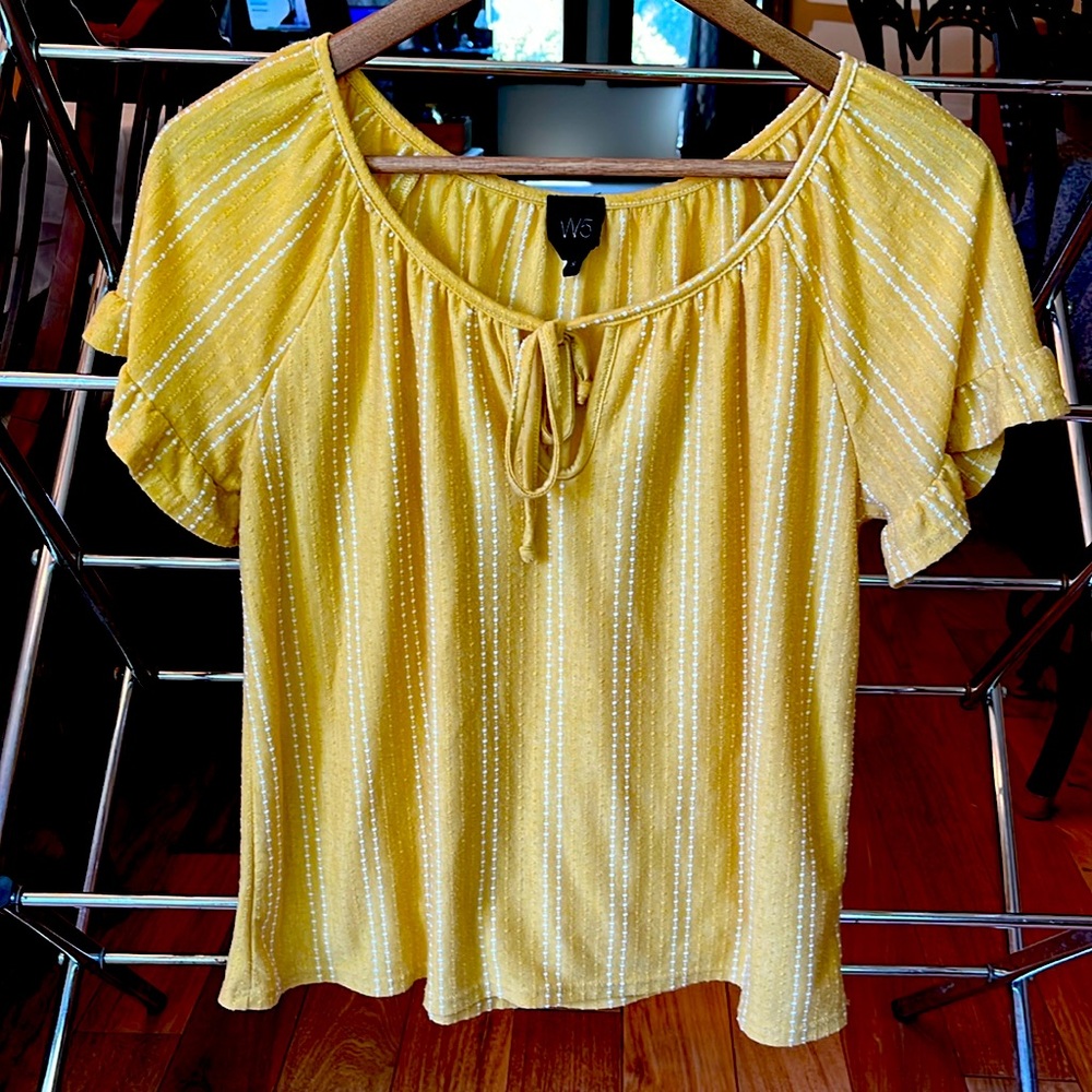 W5 Woman's Mustard Colored Blouse